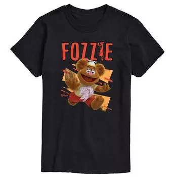 Футболка's Muppet Babies Big & Tall Baby Fozzie с рисунком Disney, черный