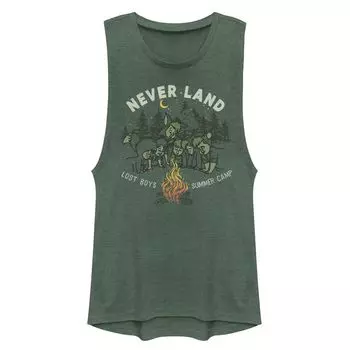 Футболка с мускулистой фигурой для юниоров Disney Peter Pan Lost Boys Summer Camp с портретом Licensed Character