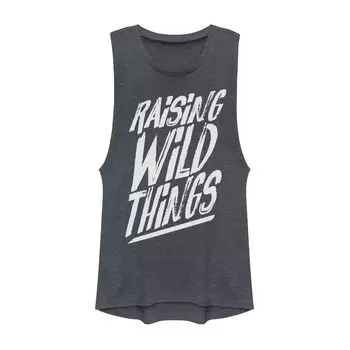 Футболка с мускулистой графикой для юниоров Raising Wild Things