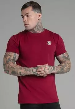 Футболка с мускулистым кроем SikSilk, красный
