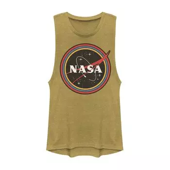 Футболка с мускулистым логотипом NASA Galaxy Circles для юниоров Licensed Character