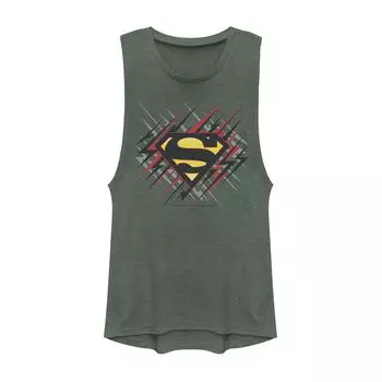 Футболка с мускулистым рисунком и логотипом DC Comics Superman Lightning для юниоров Licensed Character