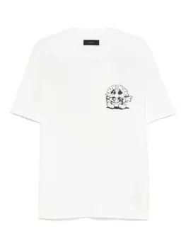 Футболка с музыкальной пластинкой AMIRI, нейтральный