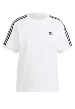 Футболка с набивным рисунком 3-Stripes adidas Originals, белая