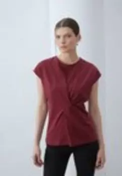 Футболка с набивным рисунком Anna Field, темно-красный