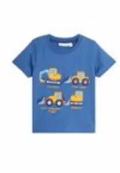 Футболка с набивным рисунком APPLIQUE Jojo Maman Bb, синий