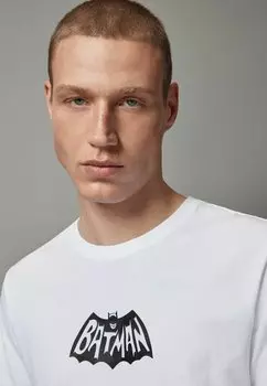 Футболка с набивным рисунком Batman Licence Regular Fit Next, белая