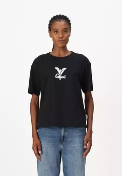 Футболка с набивным рисунком Carlo Colucci, черный