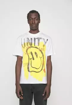 Футболка с набивным рисунком Dalkan HUGO, белая