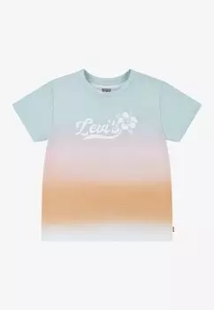 Футболка с набивным рисунком Dye Effect Tee Levi's, ярко-белая