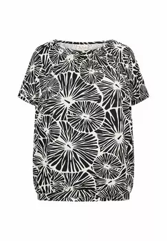 Футболка с набивным рисунком FILLIPA Wasabi, черный