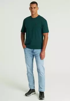 Футболка с набивным рисунком Flowered CHASIN', зеленая