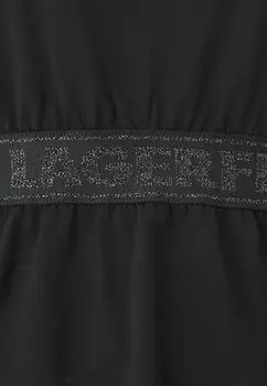 Футболка с набивным рисунком GLITTER LOGO TAPE KARL LAGERFELD, черный