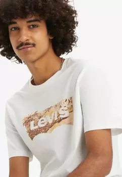 Футболка с набивным рисунком Graphic Crewneck Tee Levi's, белая