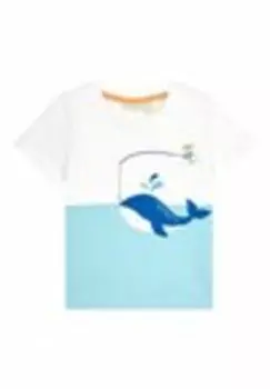 Футболка с набивным рисунком Jojo Maman Bb, белый