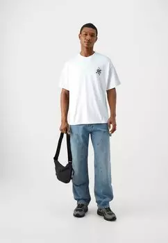 Футболка с набивным рисунком Jorfalling Tee Crew Neck Unisex Jack & Jones, ярко-белая