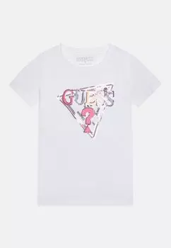 Футболка с набивным рисунком Junior Girl Guess, чисто-белая