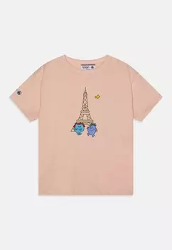 Футболка с набивным рисунком Junior Tee Unisex Petit Bateau, солевой