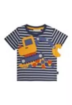 Футболка с набивным рисунком NOVELTY APPLIQU REGULAR FIT Jojo Maman Bb, темно-синий