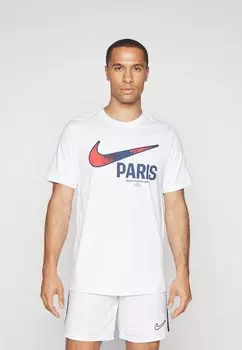 Футболка с набивным рисунком Paris St Germain Tee Nike, белая
