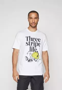 Футболка с набивным рисунком Positivity Graphic Tee adidas Sportswear, белая