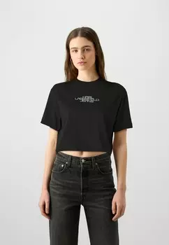 Футболка с набивным рисунком REGULAR BOXY TEE Karl Lagerfeld, черный
