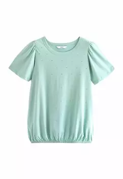 Футболка с набивным рисунком SHORT SLEEVE SPARKLE BUBBLEHEM Next, зеленый