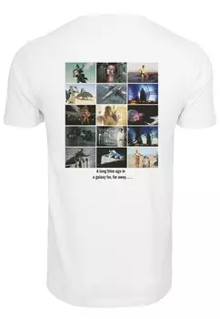 Футболка с набивным рисунком Star Wars Photo Collage Longsleeve Merchcode, белая