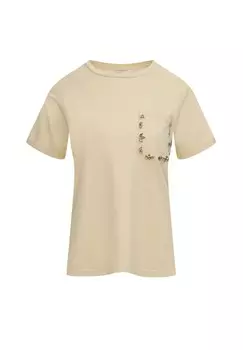 Футболка с набивным рисунком Taranko, бежевый