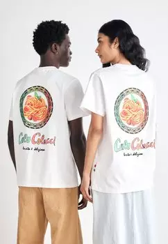Футболка с набивным рисунком Unisex Carlo Colucci, белая