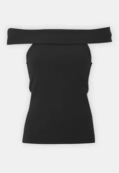 Футболка с набивным рисунком VIKANI OFF SHOULDER VILA, черный