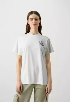 Футболка с набивным рисунком Vintage Tee HUGO, натуральная