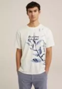 Футболка с набивным рисунком We Fashion, белый