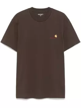 Футболка с надписью «Американский сценарий» Carhartt WIP, коричневый