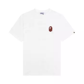Футболка с надписью BAPE, Белая
