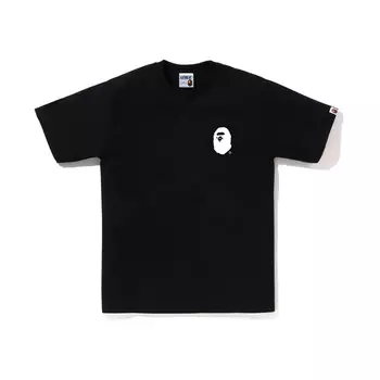 Футболка с надписью BAPE, черная A Bathing Ape, фиолетовый
