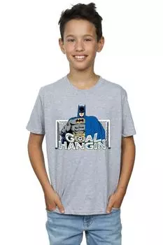 Футболка с надписью Batman Football Goal DC Comics, серый