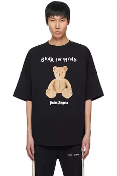 Футболка с надписью "Bear in mind" Palm Angels, мультиколор
