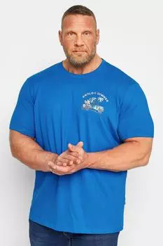 Футболка с надписью «Бесконечное лето» BadRhino, синий