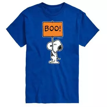 Футболка с надписью Big & Tall Peanuts Snoopy Boo Licensed Character, синий