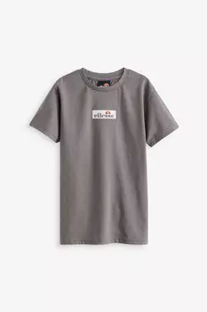 Футболка с надписью "Боевой" Ellesse, серый