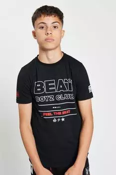 Футболка с надписью «Bossy» Beat Boyz Club, черный