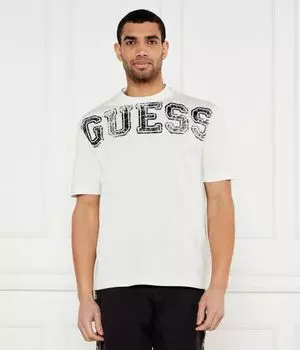 Футболка с надписью «Bugler» Regular fit Guess Active, белый
