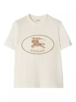 Футболка с надписью Burberry Knight, нейтральный
