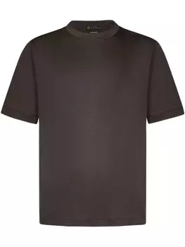 Футболка с надписью «Capital» от FRANZESE COLLECTION, коричневый