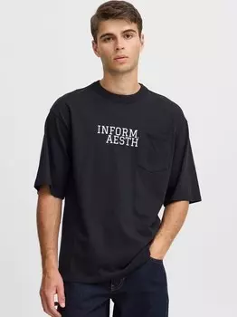 Футболка с надписью Casual Friday, черный