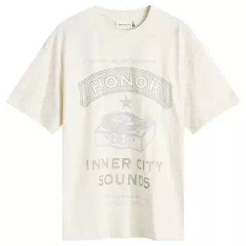 Футболка с надписью «Честь рекордов» Honor The Gift, бежевый