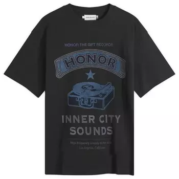 Футболка с надписью «Честь рекордов» Honor The Gift, черный