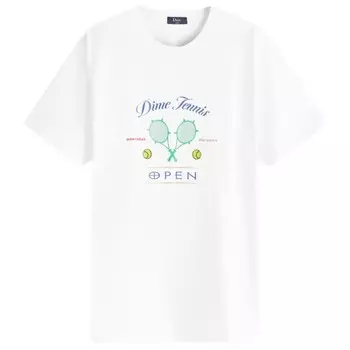 Футболка с надписью «Court» Dime, белый