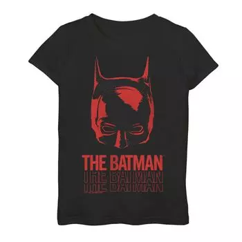 Футболка с надписью DC Comics «Маска Бэтмена» для девочек 7–16 лет Licensed Character
